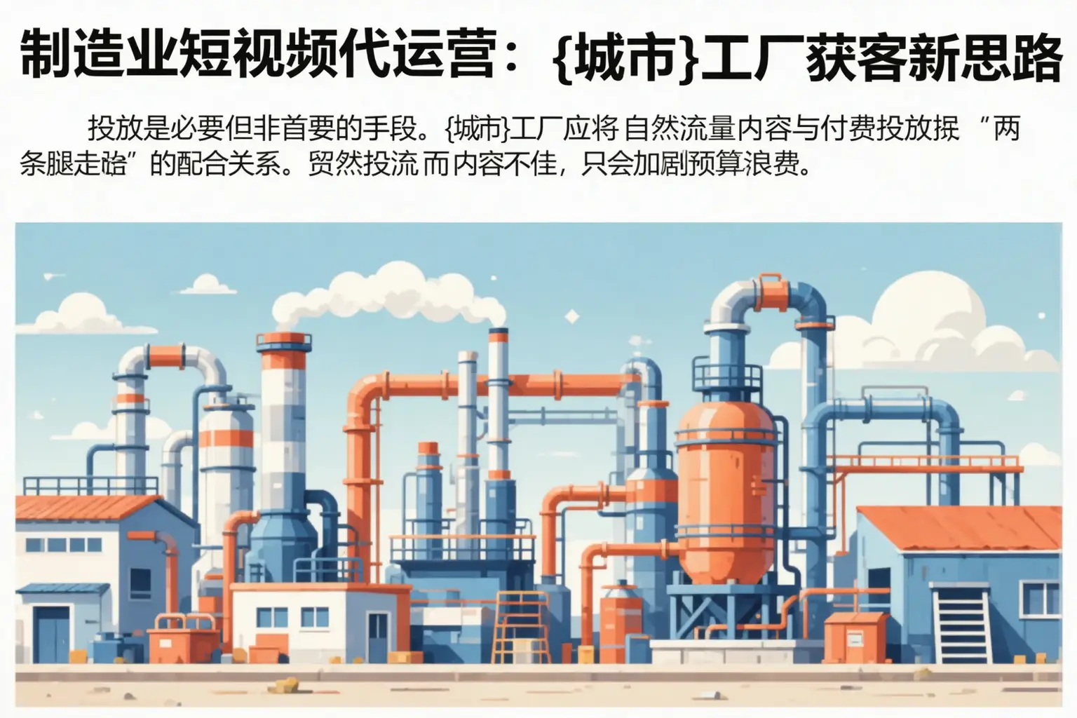 制造业短视频代运营：公主岭工厂获客新思路